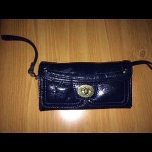 Coach Wristlet- Navy